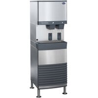 Follett 25FB425W-S 25 Series Water Cooled Freestanding Ice and Water Dispenser - 25 lb. Storage