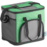 Choice Green Small Insulated Soft Cooler Bag with Shoulder Strap (Holds 24 Cans)