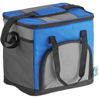 Choice Blue Small Insulated Soft Cooler Bag with Shoulder Strap (Holds 24 Cans)