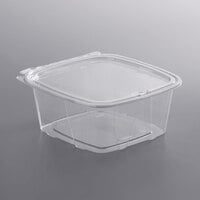Dart ClearPac SafeSeal 48 oz. Tamper-Resistant, Tamper-Evident Hinged Container with Flat Lid - 200/Case
