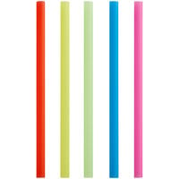 Choice 8 1/2" Colossal Neon Unwrapped Straw - 4000/Case