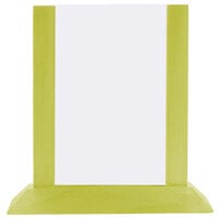 Menu Solutions WPF4S-B 5" x 7" Lime Wood Table Tent - 2/Pack