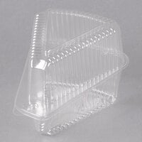 Polar Pak 5" High Dome Clear Hinged Slice Container - 20/Pack