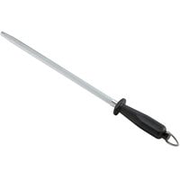 Dexter-Russell 12" Round Regular Cut Knife Sharpening Steel with Black Plastic Handle 30505