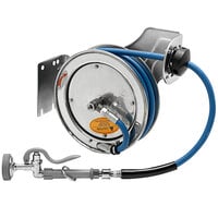 T&amp;S Open Stainless Steel Hose Reel with B-0107 Spray Valve