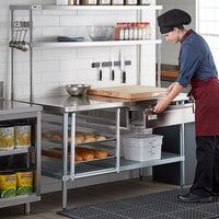 Regency Stainless Steel Double Deck Overshelf - 12 inch x 72 inch x 32 inch