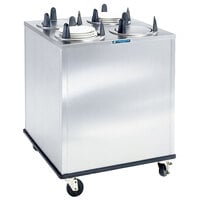 Lakeside 5405 Stainless Steel Enclosed Four Stack Non-Heated Plate Dispenser for 5 1/8" to 5 3/4" Plates