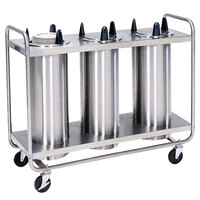 Lakeside 8307 Stainless Steel Heated Three Stack Plate Dispenser for 6 5/8" to 7 1/4" Plates