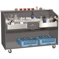 Advance Tabco D-B Portable Bar with Stainless Steel Work Top - 61 inch x 24 1/2 inch