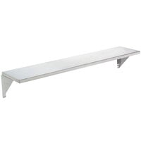 Advance Tabco TTS-2 Stainless Steel Solid Flat Tray Slide with Fixed Brackets - 31 1/16" x 10"