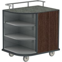 Lakeside 8713 Stainless Steel Self-Serve Compact Hydration Cart with 3 Corner Shelves - 35" x 26" x 38"