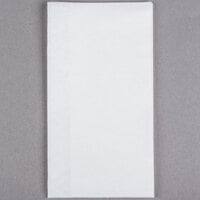 Lavex Linen-Feel White Customizable 1/6 Fold Guest Towel - 100/Pack