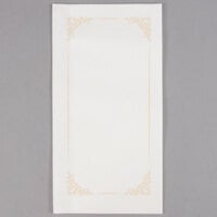 Lavex Linen-Feel Royal 1/6 Fold Guest Towel - 100/Pack
