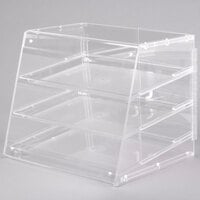 Cal-Mil 1011 Classic Three Tier U-Build Pastry Display Case 19 1/2 inch x 17 inch x 16 1/2 inch
