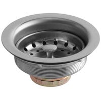 Advance Tabco K-6 Equivalent 3 1/2" Stainless Steel Basket Drain Assembly