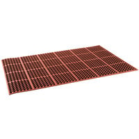 Cactus Mat 2521-R1S VIP Lite 58 1/2" x 39" Red Grease-Resistant Rubber Anti-Fatigue Floor Mat - 1/2" Thick