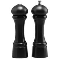 Chef Specialties 08301 Professional Series 8" Customizable Windsor Ebony Finish Pepper Mill and Salt Shaker
