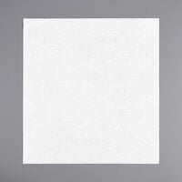Choice Touchstone 16" x 15" White Linen-Feel Flat-Packed Dinner Napkin - 500/Case