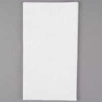 Lavex Linen-Feel 12" x 16" White 1/6 Fold Guest Towel - 50/Pack