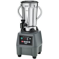 Waring CB15TSF 1 Gallon Stainless Steel Food Blender with Timer and Spigot - 120V