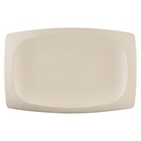 Elite Global Solutions ECO1258 Greenovations Papyrus-Colored 12 1/2" x 8 3/16" Rectangular Platter - 6/Case