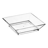 Fineline B6201-CL Tiny Temptations 2 1/4" x 2 1/4" Clear Disposable Plastic Tray - 200/Case