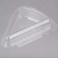 7" Tamper Evident Clear Slice Container with Low Dome Lid - 200/Case