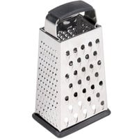 Tablecraft SG203BH 6" 4-Sided Stainless Steel Box Grater with Soft Grip