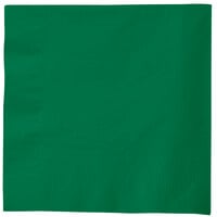 Creative Converting 58112B Emerald Green 3-Ply 1/4 Fold Luncheon Napkin - 500/Case