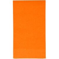 Creative Converting 95191 Sunkissed Orange 3-Ply Guest Towel / Buffet Napkin - 192/Case