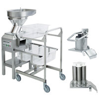 Robot Coupe CL60 2-Speed Workstation Continuous Feed Food Processor with Full Moon Pusher Feed, Bulk Feed & 16 Discs - 208-240V, 3 Phase, 3 hp