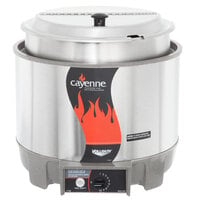 Vollrath 72009 Cayenne 11 Qt. Round "Heat 'n Serve" Rethermalizer / Warmer Package with Inset and Cover - 120V, 800W