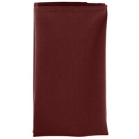 Intedge Burgundy 100% Polyester Cloth Napkins, 18" x 18" - 12/Pack
