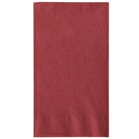 Choice 15 inch x 17 inch Burgundy Customizable 2-Ply Paper Dinner Napkin - 125/Pack
