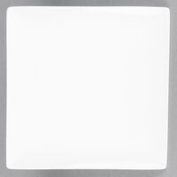 Libbey SL-40C Slate 12" Ultra Bright White Coupe Square Porcelain Plate - 6/Case