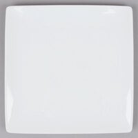Libbey SL-10C Slate 10 7/8" Ultra Bright White Coupe Square Porcelain Plate - 12/Case