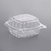 Dart C53PST1 ClearSeal 5 3/8" x 5 1/4" x 2 5/8" Hinged Lid Plastic Container - 125/Pack