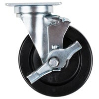 5" Replacement Swivel Plate Caster with Brake
