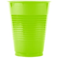 Creative Converting 28312381 16 oz. Fresh Lime Green Plastic Cup - 20/Pack