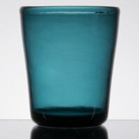 Carlisle MIN544015 Mingle 14 oz. Teal Tritan™ Plastic Double Rocks / Old Fashioned Glass - 12/Case