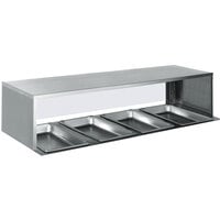 Eagle Group SSP-HT4 63 1/2" x 18" Stainless Steel Serving Shelf for 4 Well Food Tables