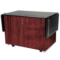 Lakeside 6850RM Mobile Breakout Dining Station with Red Maple Laminate Finish - 83 1/2" x 30 1/2"