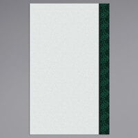 Choice 8 1/2" x 14" Menu Paper Right Insert - Green Woven Border - 100/Pack