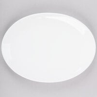 Chef & Sommelier FN516 Infinity 10 3/4" x 8" White Coupe Bone China Oval Platter by Arc Cardinal   - 12/Case