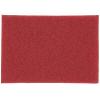 3M 5100 14" x 20" Red Buffing Pad - 10/Case
