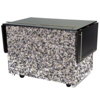 Lakeside 6850GS Mobile Breakout Dining Station with Gray Sand Laminate Finish - 83 1/2" x 30 1/2"