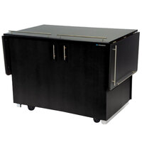 Lakeside 6850B Mobile Breakout Dining Station with Black Laminate Finish - 83 1/2" x 30 1/2"