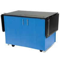 Lakeside 6850BL Mobile Breakout Dining Station with Royal Blue Laminate Finish - 83 1/2" x 30 1/2"