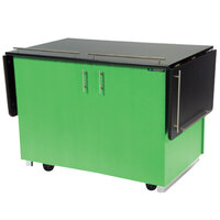 Lakeside 6850G Mobile Breakout Dining Station with Green Laminate Finish - 83 1/2" x 30 1/2"