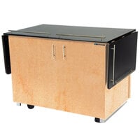 Lakeside 6850HRM Mobile Breakout Dining Station with Hard Rock Maple Laminate Finish - 83 1/2" x 30 1/2"